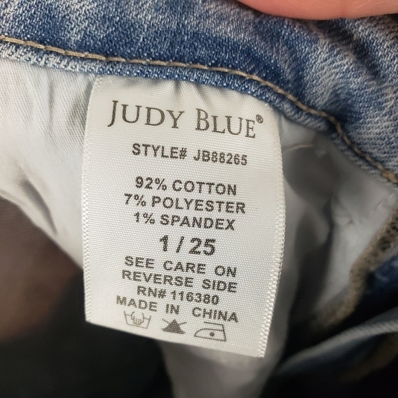 Judy Blue Star Embroidered‎ Skinny Jeans Blue Size 25 - Picture 8 of 10